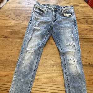 Distressed Acid Wash American Eagle Jeans